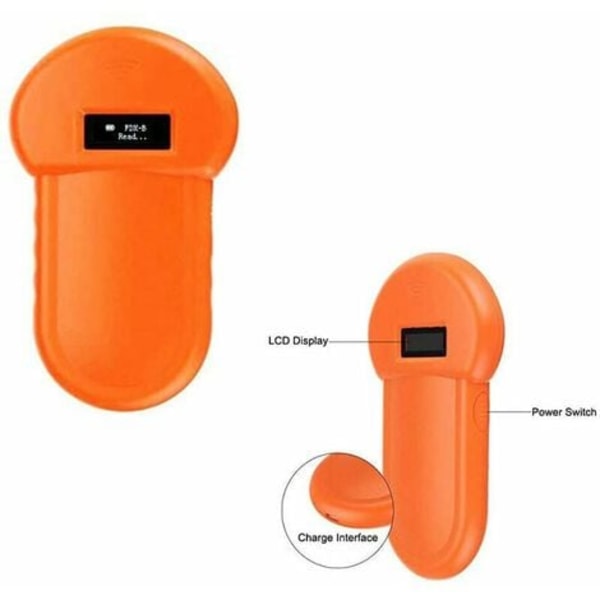 Pet Microchip Reader, 134,2Khz Iso Pet Microchip Reader, Portable Pet Microchip Scanner, Pet ID Reader, Inbyggd summer