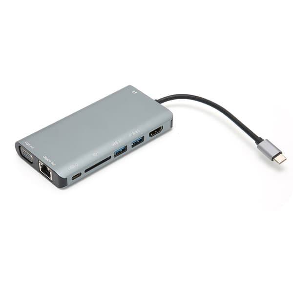 8-in-1 USB C -telakointiasema HDMI VGA USB 3.0 -sovittimella