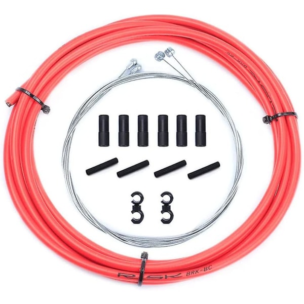Bremsekabel for terrengsykkel, Universalt bremsekabelsett for landeveissykkel (rød)