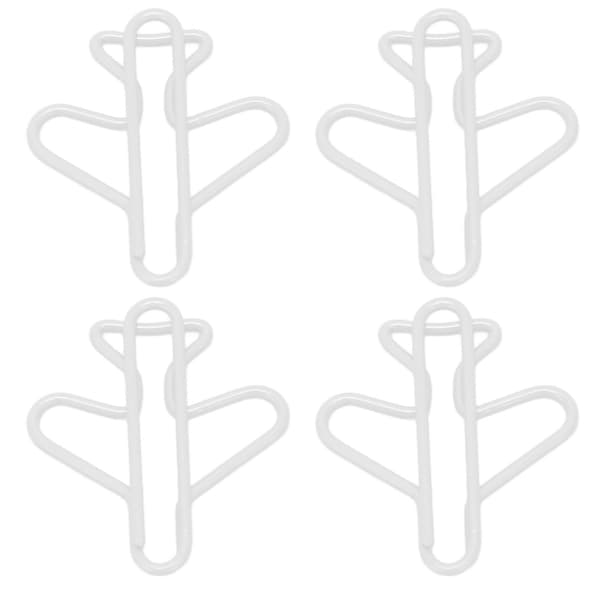 100 stk søte binders flatformede dekkede trådlys holdbare stilige binders for arbeid studier sortering hvit