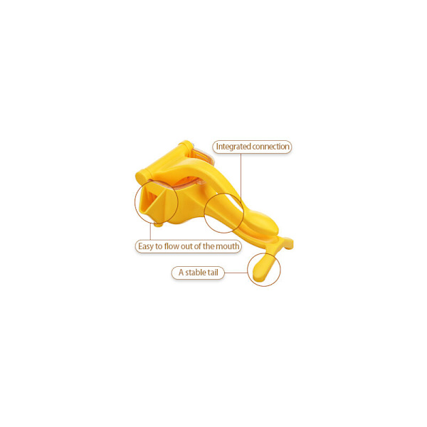 Yellow Home DIY Manuell Frukt Juicer, Manuell Juicer Appelsin Sitron Juicer