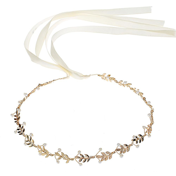 Seoshiustarvikkeet Pearl Decoration -hiusnauha tupsulla naisille
