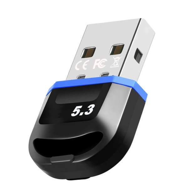 Bluetooth USB-adapter 5.3-dongle for rask dataoverføring, driverfri, PC-kompatibel