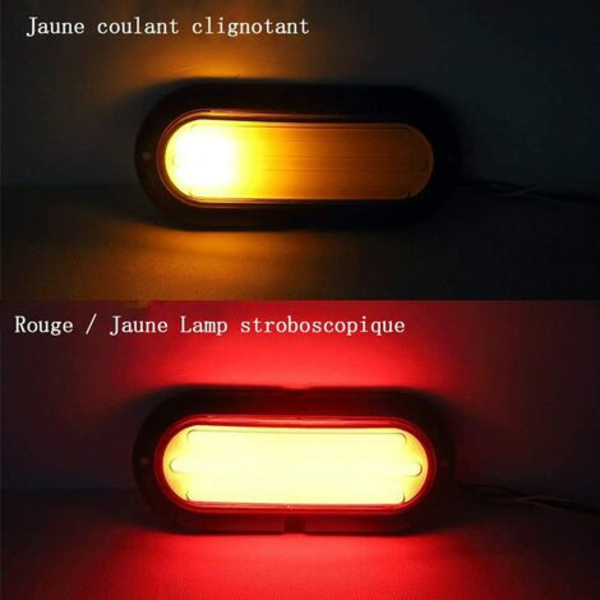2st 74 LED sekventiell blinkers bromsljus Bakljus Strobeljus för lastbil Trailer Wagon Caravan Modifierat ljus
