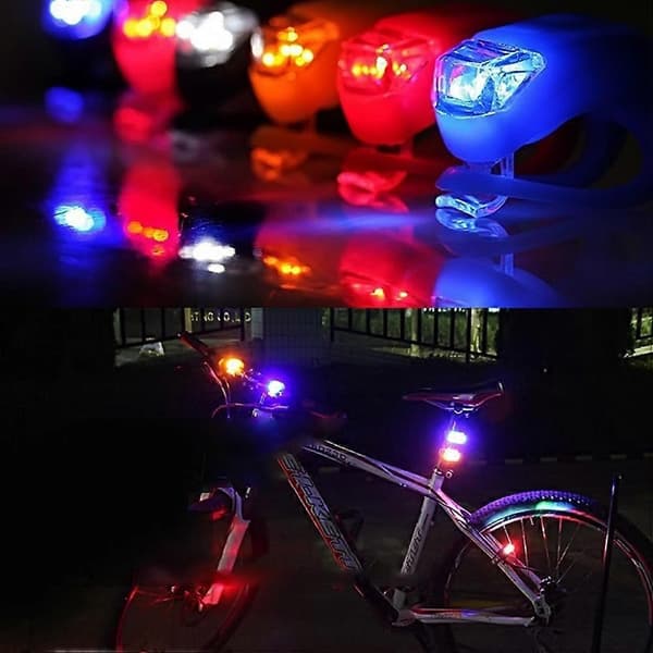 5 kpl valoja pyörille yöllä ladattava pyöränvalo pyörille yöllä mini-LED-valot