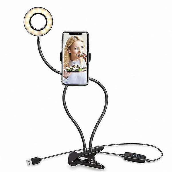 Selfie Ring Light Telefonhållare Flexibel Armstativ Svanhalsfäste Live Streaming Fäste 1