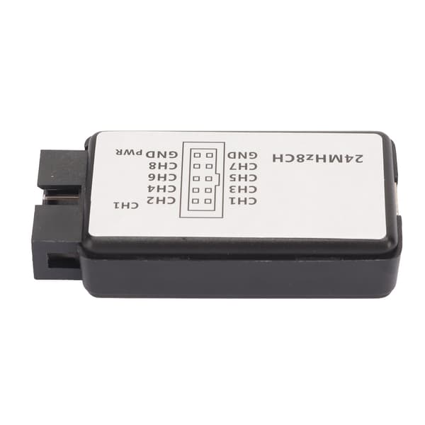 8-kanals USB-logikanalysator 24MHz 5V med bufferunderstøttelse