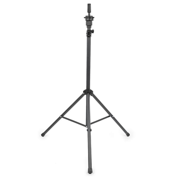 Justerbar Mat Tynd Rør Hår Paryk Stativ Model Hoved Tripod Sort til Frisøruddannelse