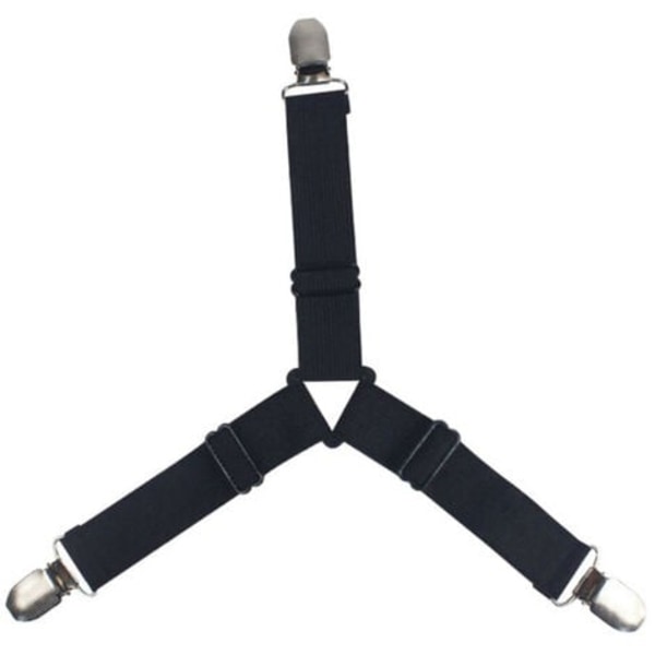 Triangulär bladhållare Clip Justerbar blad Clip Blad Clip Spännehållare, 4st svart 4st vit
