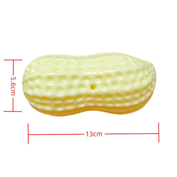 Pet Chew Sound Toy Rengöring Dog Molarer För att lindra tristess Peanut Toy (8 delar),