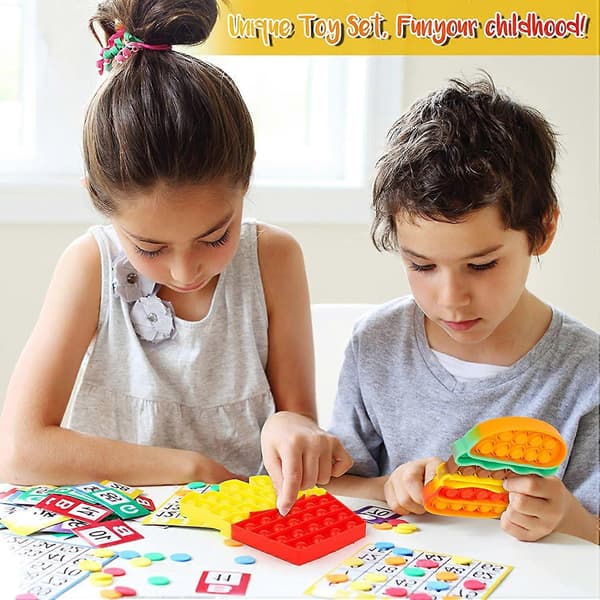 Fidget Legetøj Push It, Boble Pop Popping Sensorisk Fidget Legetøj Til Voksne Og Børn, Dets Push Boble Stress Legetøj Til Autisme, Sensorisk Popper Spillelegetøj Til
