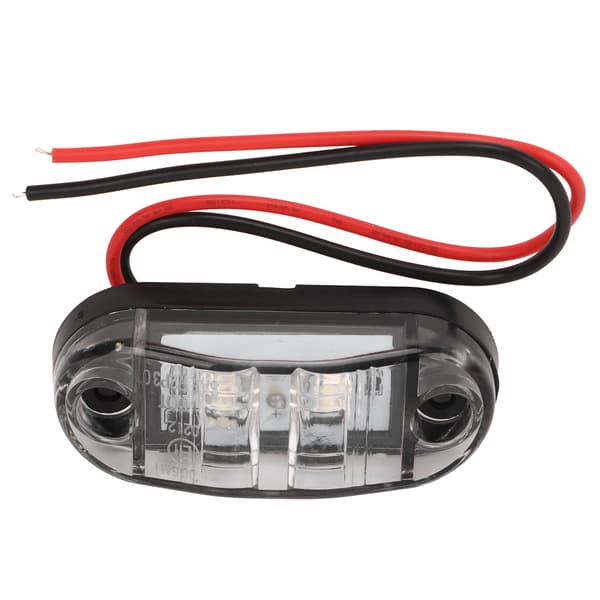 4 stk. LED interiør sidemarkeringslys 12V Stabilt PC-materiale for bobiler, skip og yachter