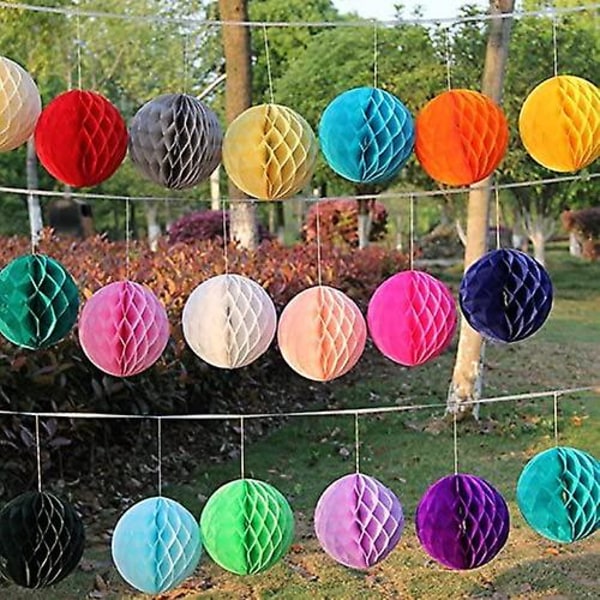 12 stk-Honeycomb Ball-Color Random