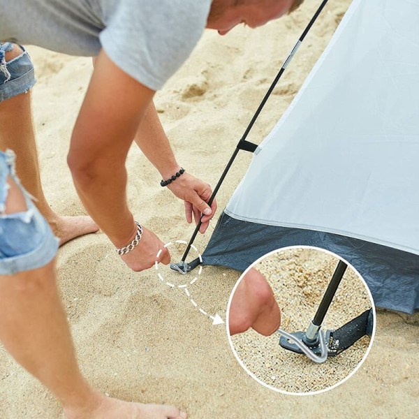 3st Utomhustält spikavdragare Campingtillbehör Tältpåle Markkrok Spikavdragare Tältpåle med dragkrokavdragare,