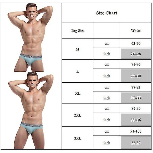 Män Patchwork Sexiga Trosor Trosor Underkläder Skin 2XL