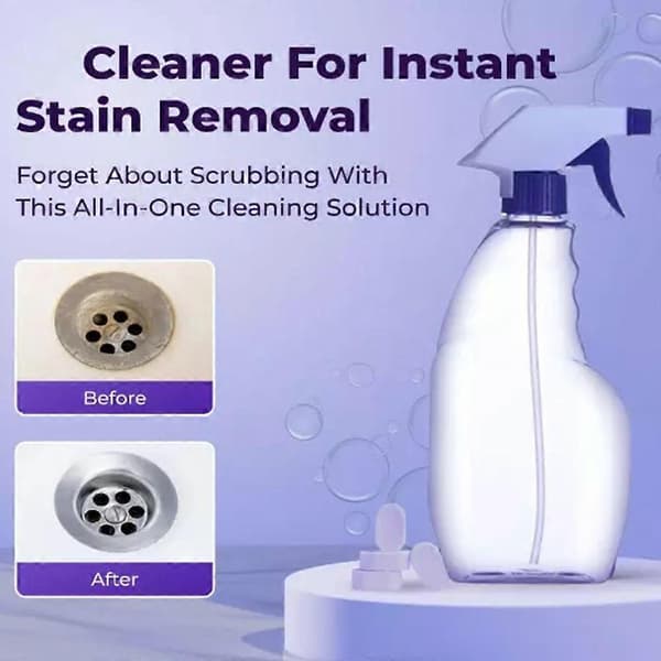 Cleanlix Instant Stain Remover, Cleanlix Spray puhdistustableteilla