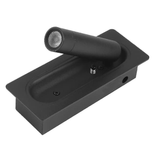 Rom Led Lampe Hodegavl Vegglampe Sconce Seng Side Leselys Innfelt Automatisk Bryter Vegg, bl