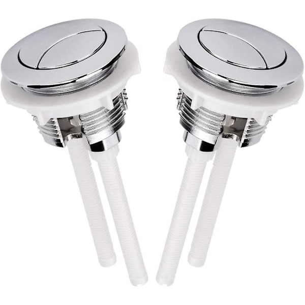 38 mm dubbeltrycksknapp för toalettspolning Krom Högtryckspumpning Toaletttillbehör Stänger Tool By Mall