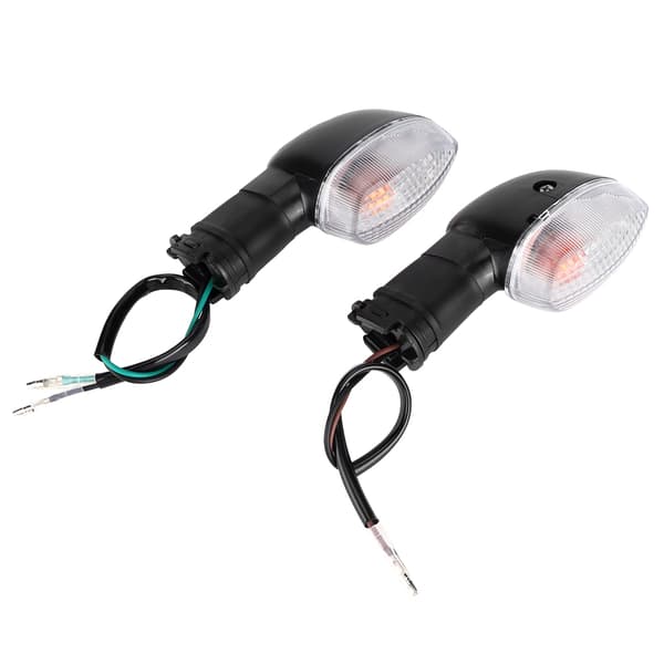 2 stk. Motorcykel Blinklys Lampe Til YAMAHA R1 Tilbehør Sort Hvid