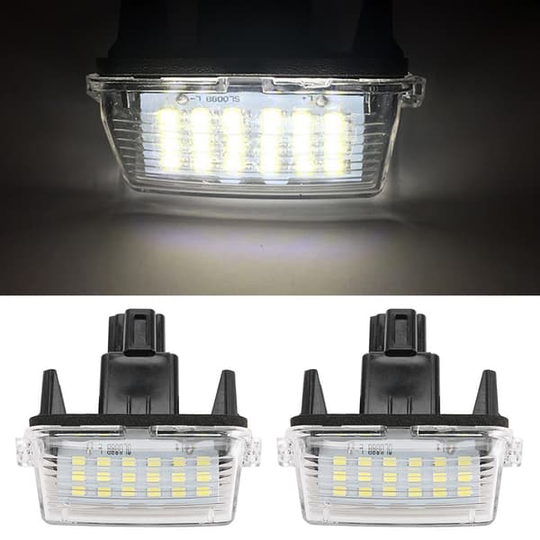 Toyota Corolla 2014 LED Nummerpladelygte Lampe Par