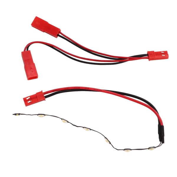 RC Främre Ansikte Mittengrill Belysning 7 LED Lamp Pärlor Modifieringsdelar för YK4082 1 8 YK4102 1 10