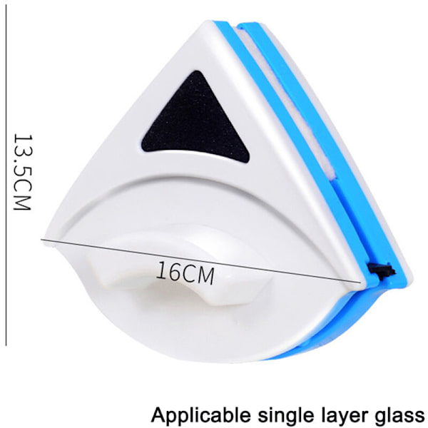 Blå p3-8mm dobbeltsidig visker magnetisk visker glassrenser høyhus doble vinduer
