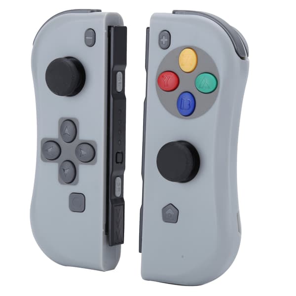 Trådløs Bluetooth Joycon Spillkontroller Høyre Venstre Mørk Grå