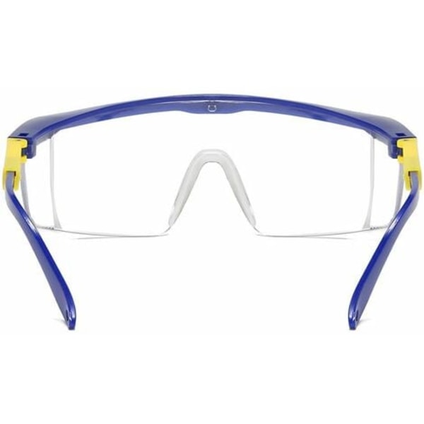 Arbeidsvernbriller (1 par). med sidebeskyttelse mot partikler. Anti-UV og anti-ripe polykarbonat linser.