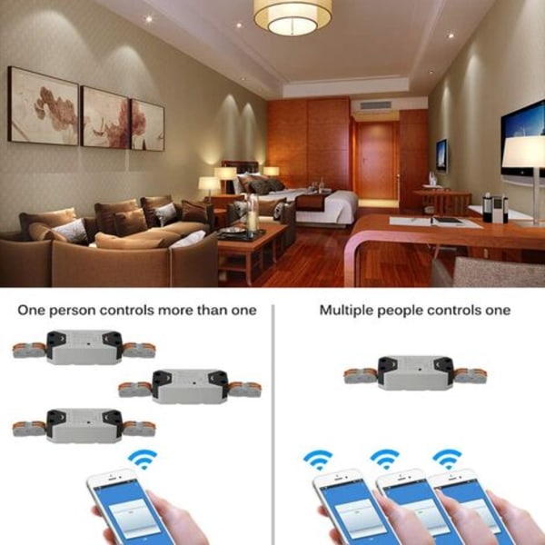 Smart WiFi-bryter, SmartLife APP-fjernkontrollbryter