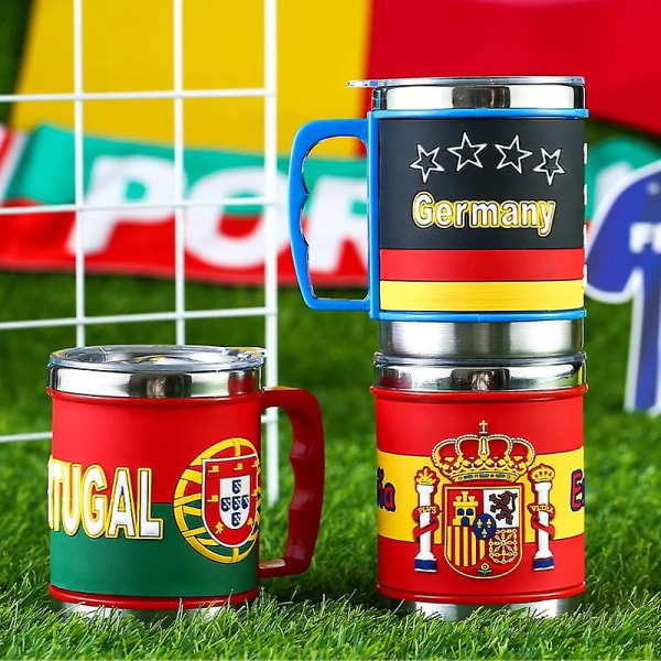 2022 World Football Mugs Vannkopper Vinkopper Kaffekopper Brazil