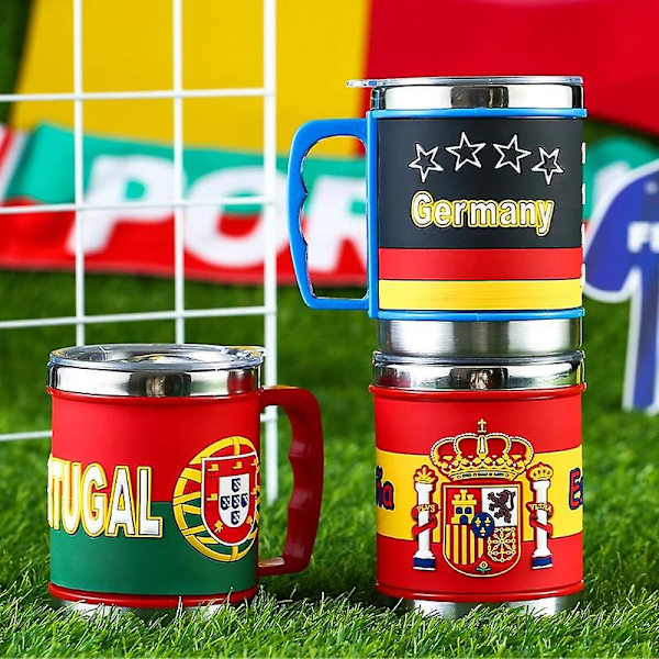 2022 World Football Mugs Vannkopper Vinkopper Kaffekopper Spain