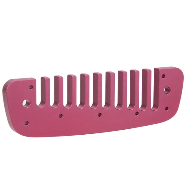 10 Hullers Harmonica i Aluminiumlegering, Rosarød, Musikinstrument til Begyndere