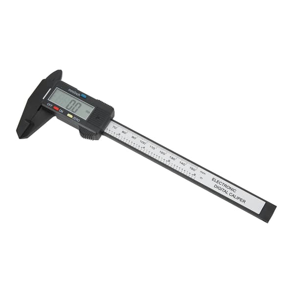 Digital skydelære 150 mm kulfiber LCD-display
