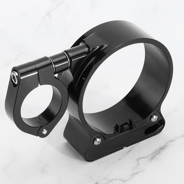 Sort Aluminium Side Mount Motorcykel Speedometer Flytningsbeslag Modificeret Tilbehør