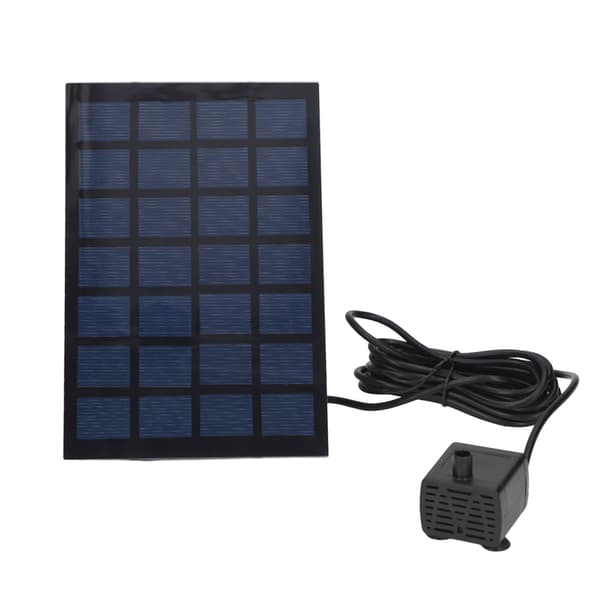 [qg]Solar Springvandspumpe Direkte Drev 6 Dyser Lavt Strømforbrug Solcelle Flydende Springvand til Have 7V