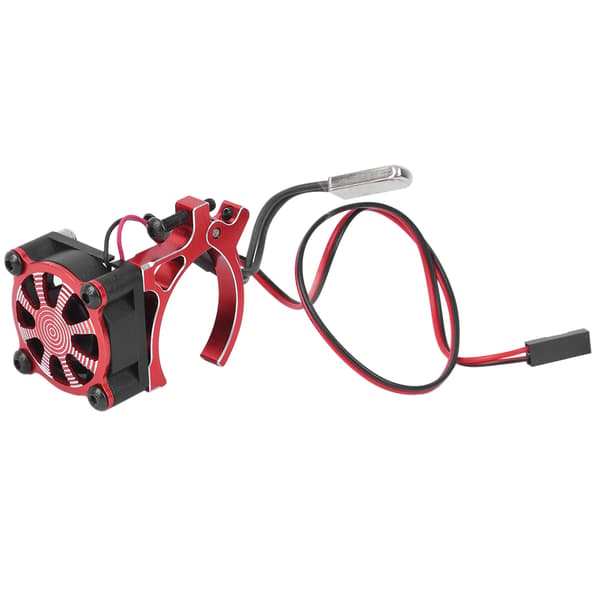 RC Model Bil Motor Køleventilator Køleplade med Termisk Sensor til 540 550 3650 3660