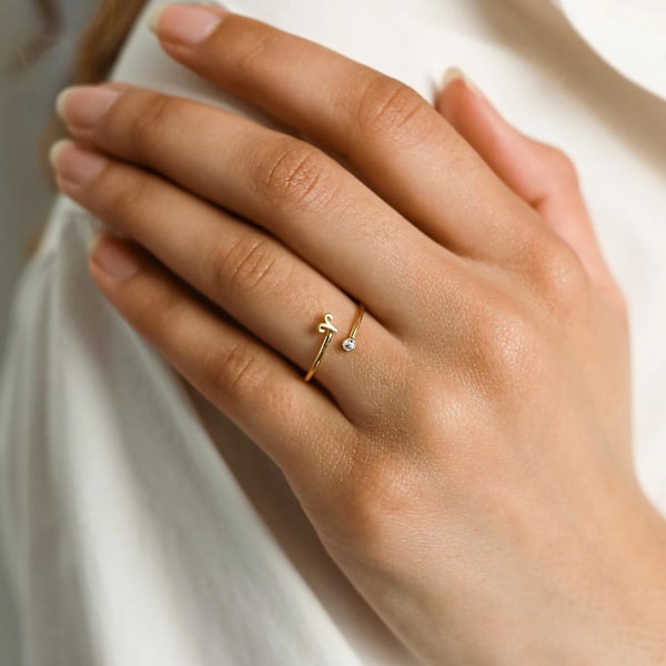 Kvinder Ring Constellation Rhinestones Klassisk mode Udseende galvanisering fingerring til dagligt slid Gemini