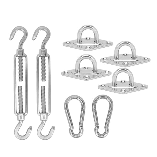 Solsejl Hardware Kit Rustfrit Stål Baldakin Installation Robust Struktur