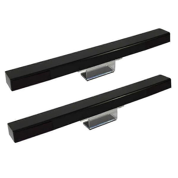 Trådløs Bluetooth-mottakerfjernkontroll for Wii Sensor Bar Infrarød IR-signalstråle Black