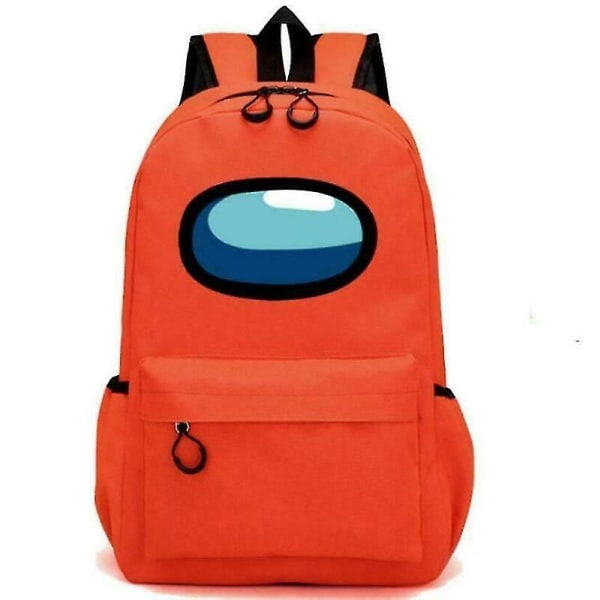 Among Us Game Shoulder Backpack With Chain Bag Reiseryggsekk-Orange Orange