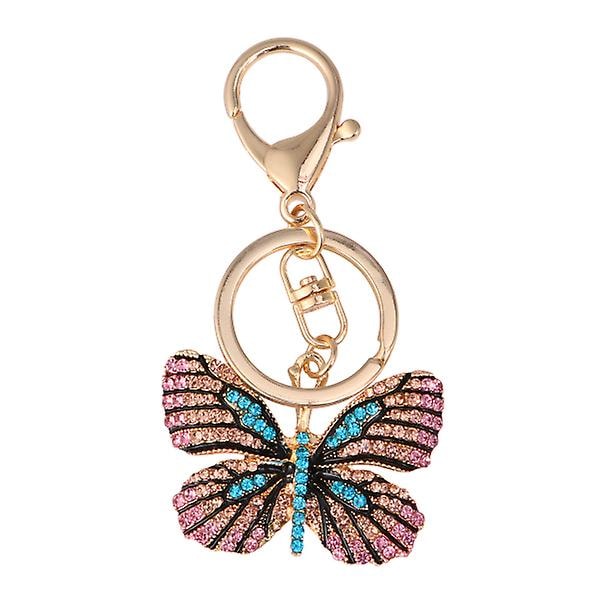 Gave nøgleringe Rhinestone nøglering metal taske vedhæng nøgle vedhæng til damer børn