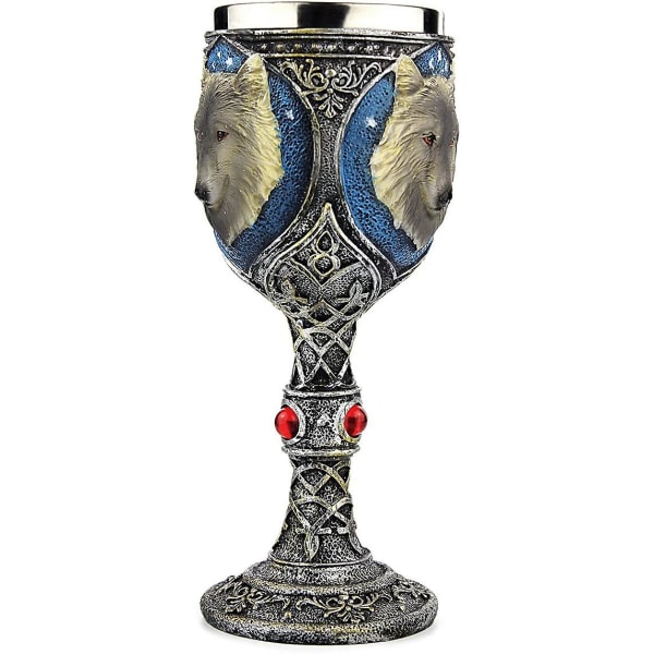Ruostumattomasta teräksestä valmistettu Wolf Cup -viinikuppi Halloween-lahja (Wolf Cup)