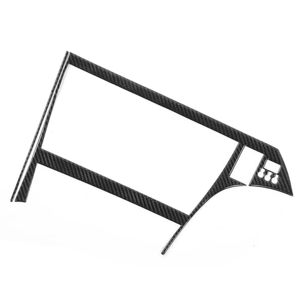 Kolfiber GPS Display Panel Cover för Prius 2012-2015 Högerstyrd (RHD) Set om 2