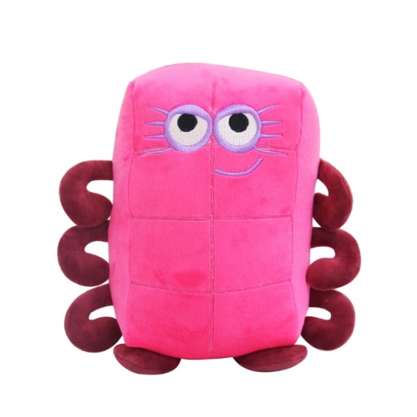Numberblocks pehmolelu lasten nukke-animaationukke Eight-8