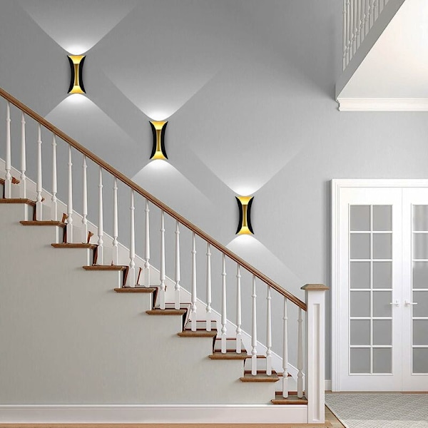 10W Creative Modern LED Vägglampa Vattentät Vägglampa Aluminium LED Vägglampa Inomhus Utomhus för Badrum Sovrum Vardagsrum Entré Hall Stai