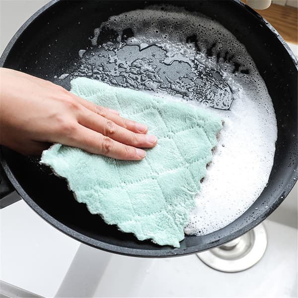 Mikrofiber Disktrasor Mjuka Tjocka Handdukar Kök Grön Grå