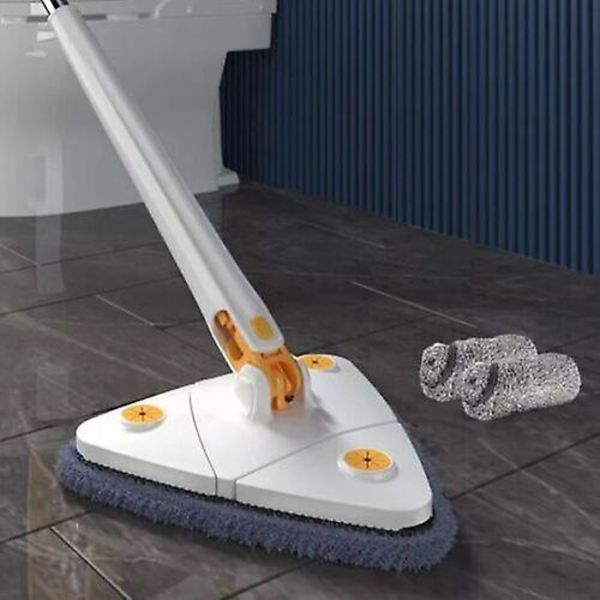 360 graders roterende multifunksjonell rengjøringsmoppe White 1PC Fiber cloth