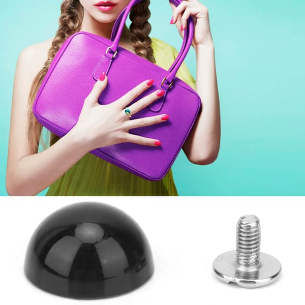 Farverige DIY-taskenitter til stilfuld taskedekoration (lys sort, 20-pak)