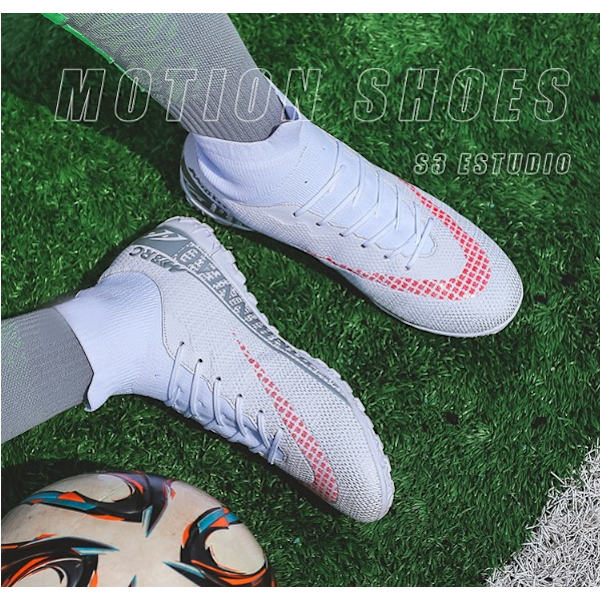 Utendørs fotballsko Høyankeltrening Sportssneakers Broken nail black 40