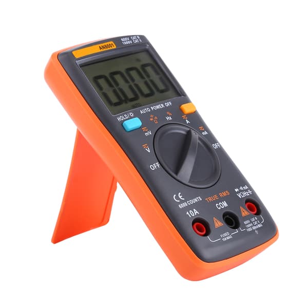 Bärbar digital multimeter - 6000 räkningar AC/DC Amperemeter Voltmeter Ohm Meter med bakgrundsbelysning